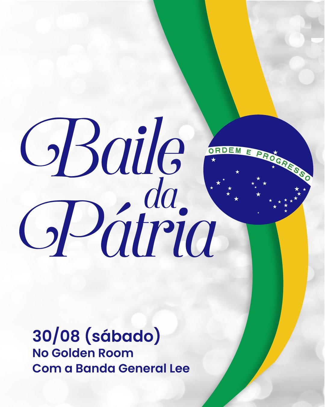 No dia 30 de agosto, o Golden Room será palco de uma noite especial em homenagem à Independência do Brasil: o tradicional Baile da Pátria.