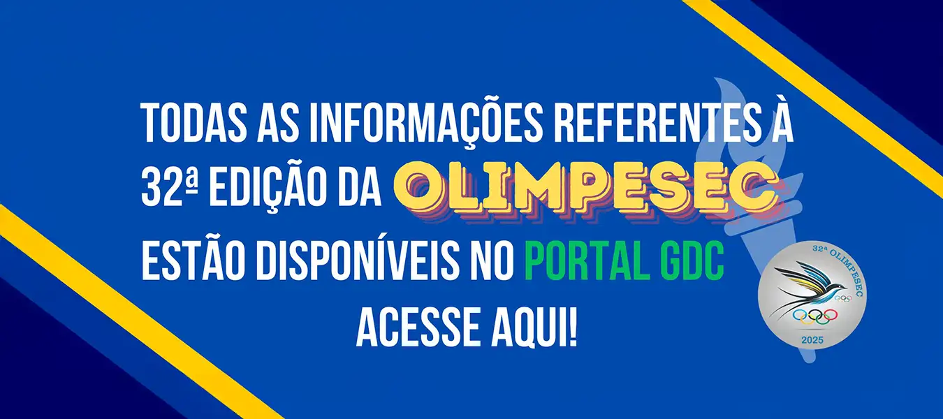 32ª EDIÇÃO DA OLIMPESEC NO PORTAL GDC