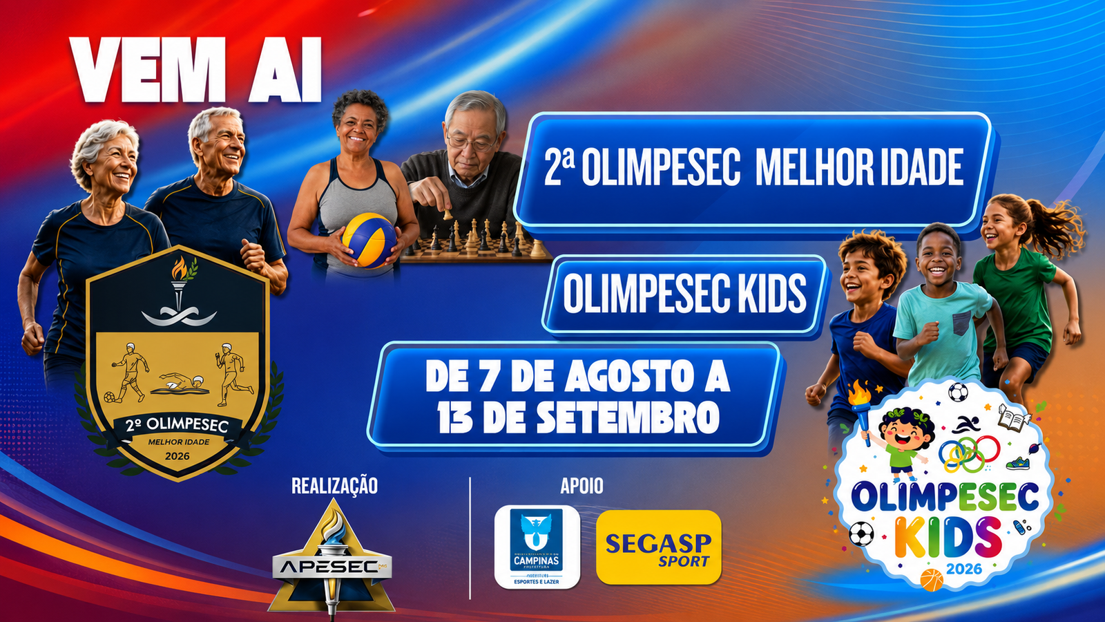 VEM AI 2ª OLIMPESEC MELHOR IDADE