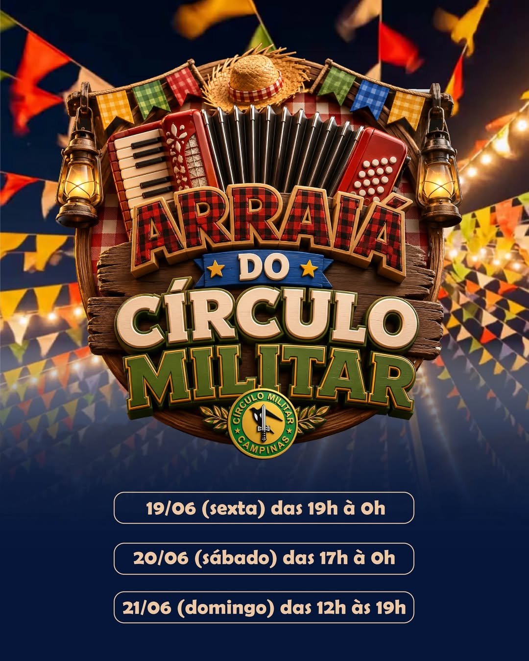 Vem pro Arraiá do Círculo Militar!