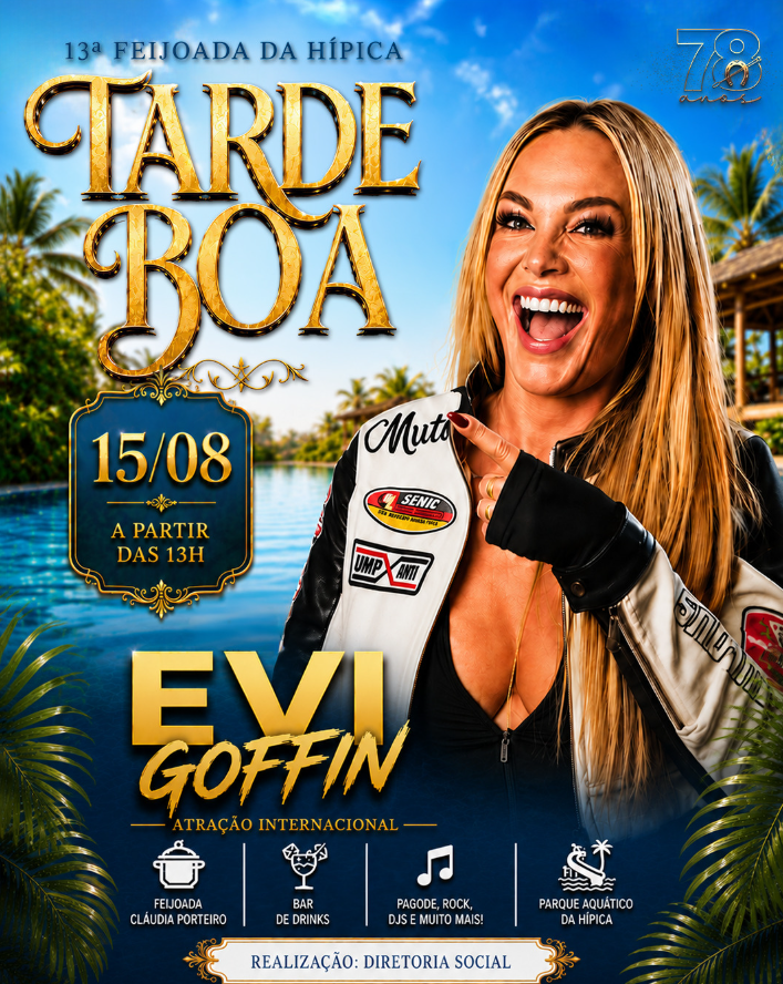 Evi Goffin, ex-vocalista do Lasgo, é atração da 13ª Feijoada da Hípica